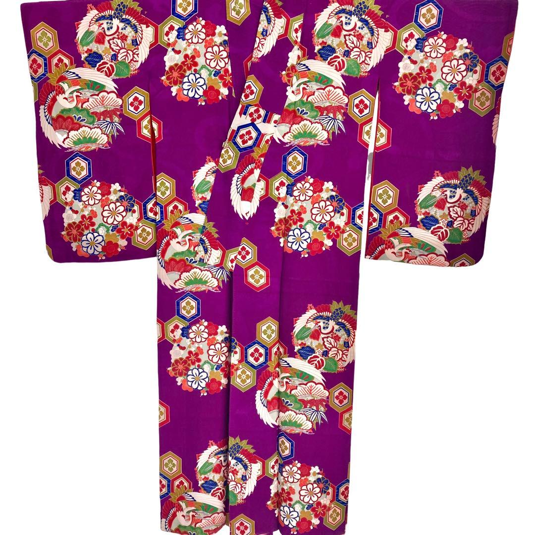 ★ saco Sです★アンティーク　女の子　袴　ジュニア　着物　NO26