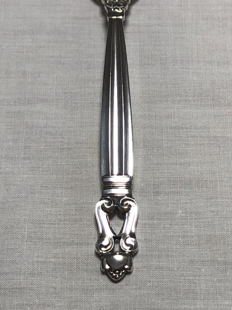 美品 ジョージジェンセン ACORN ディナーフォーク STERLING ②