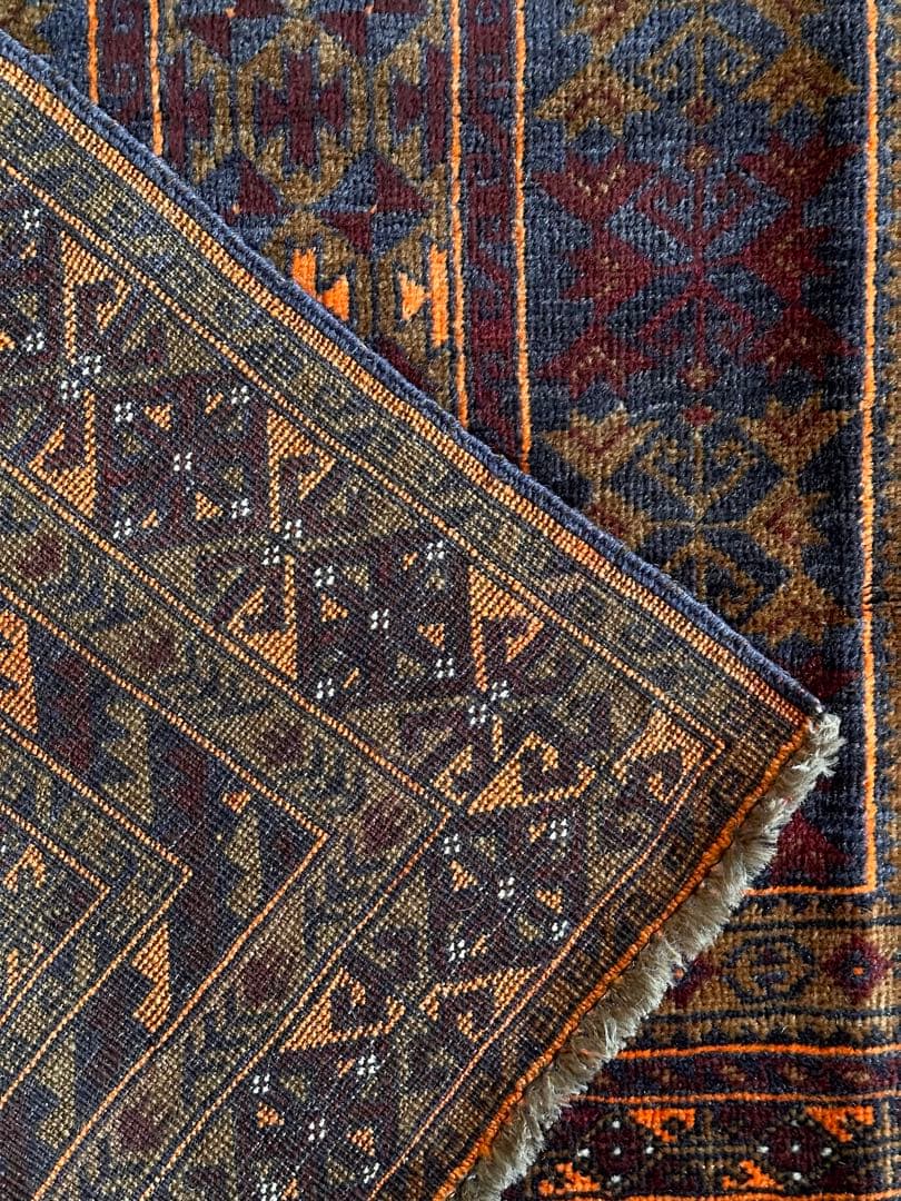 トライバルラグ　ヴィンテージラグ　アフガンラグ　トルクメン　アリホジャ　美品