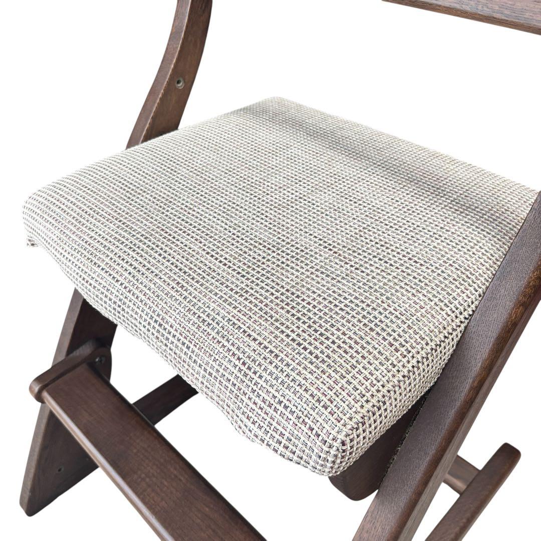 カリモク家具 デスクチェア CU1007 オーク材 学習椅子 高さ調節可