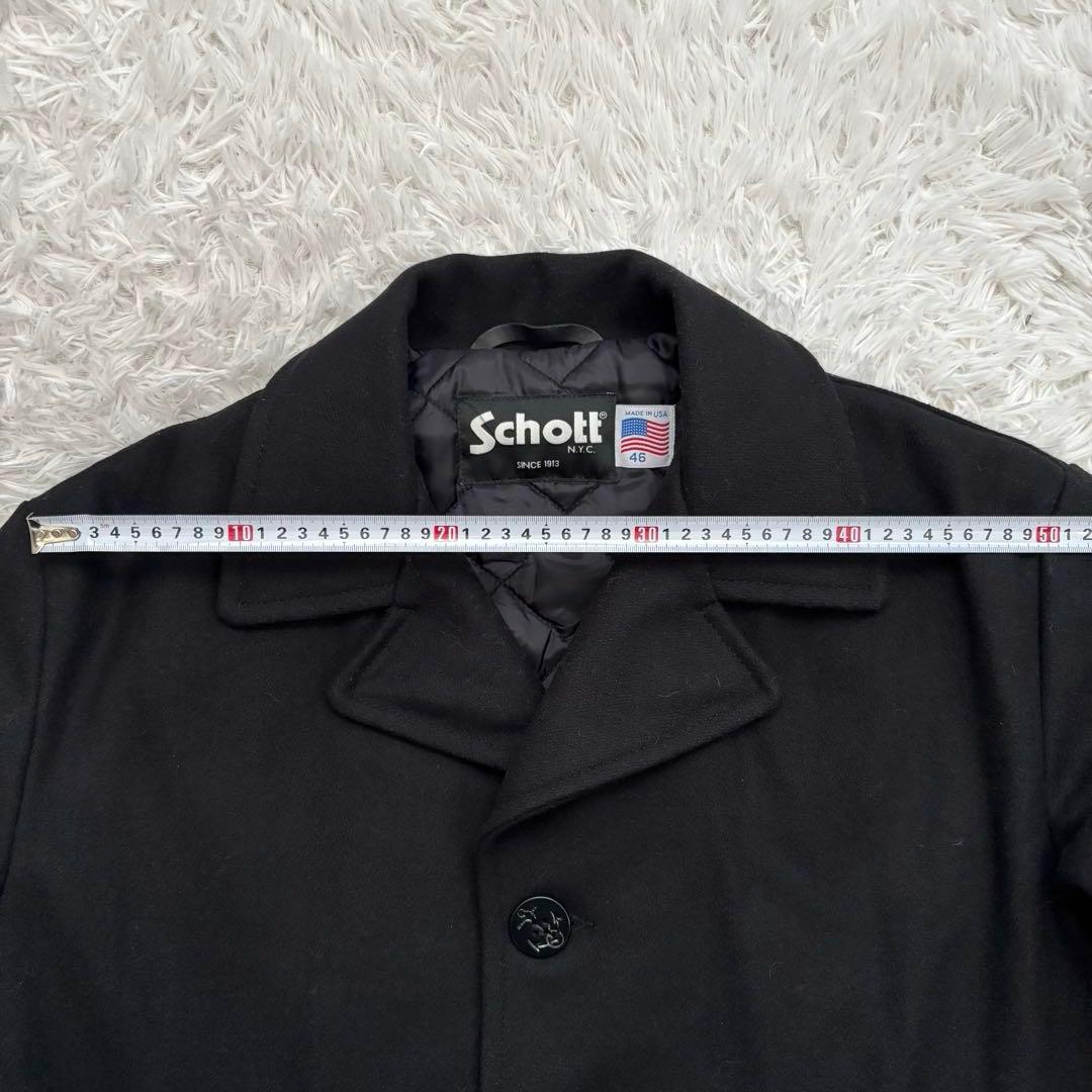 【極美品】超希少サイズ schott ピーコート　46