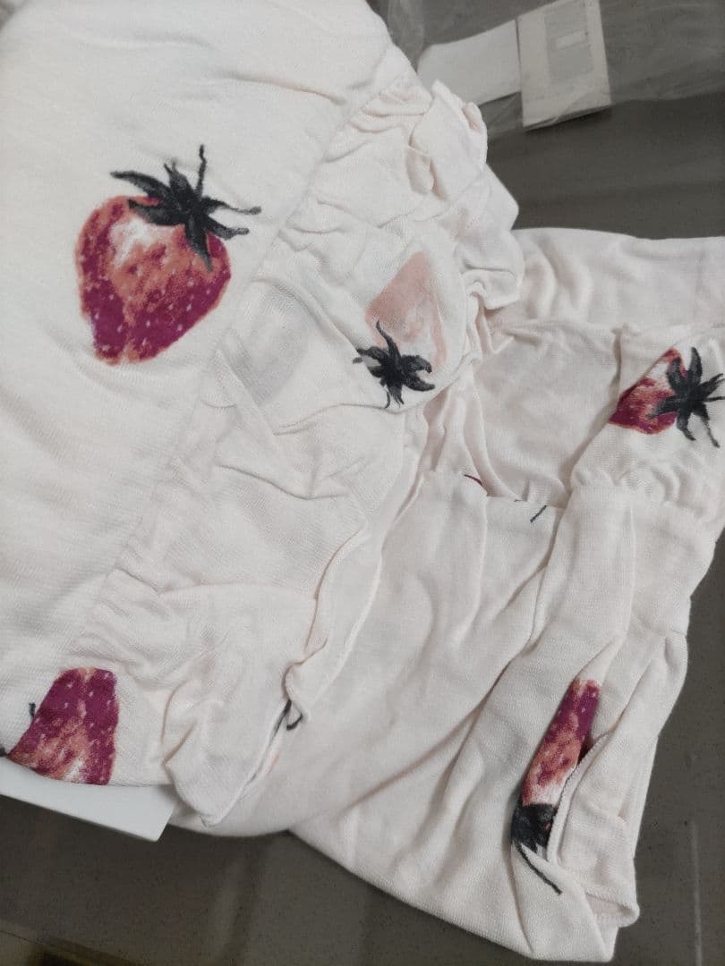 gelato piqueシングル3点 布団カバー ボックスシーツ 枕カバー 苺柄