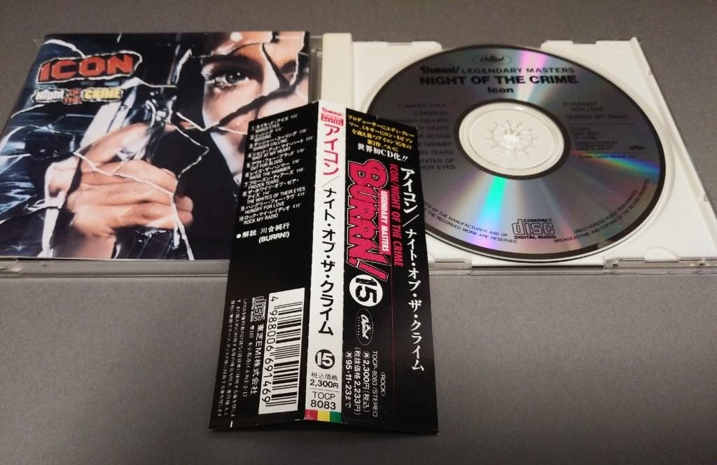 ICON-Night of the crime アイコン BURRN!帯付き