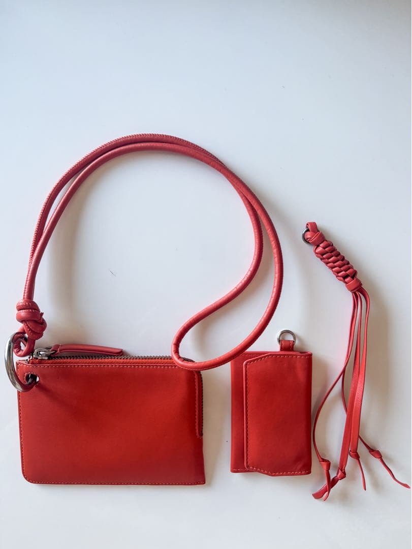 22SS DRIES VAN NOTEN ネックストラップ レザーバッグ