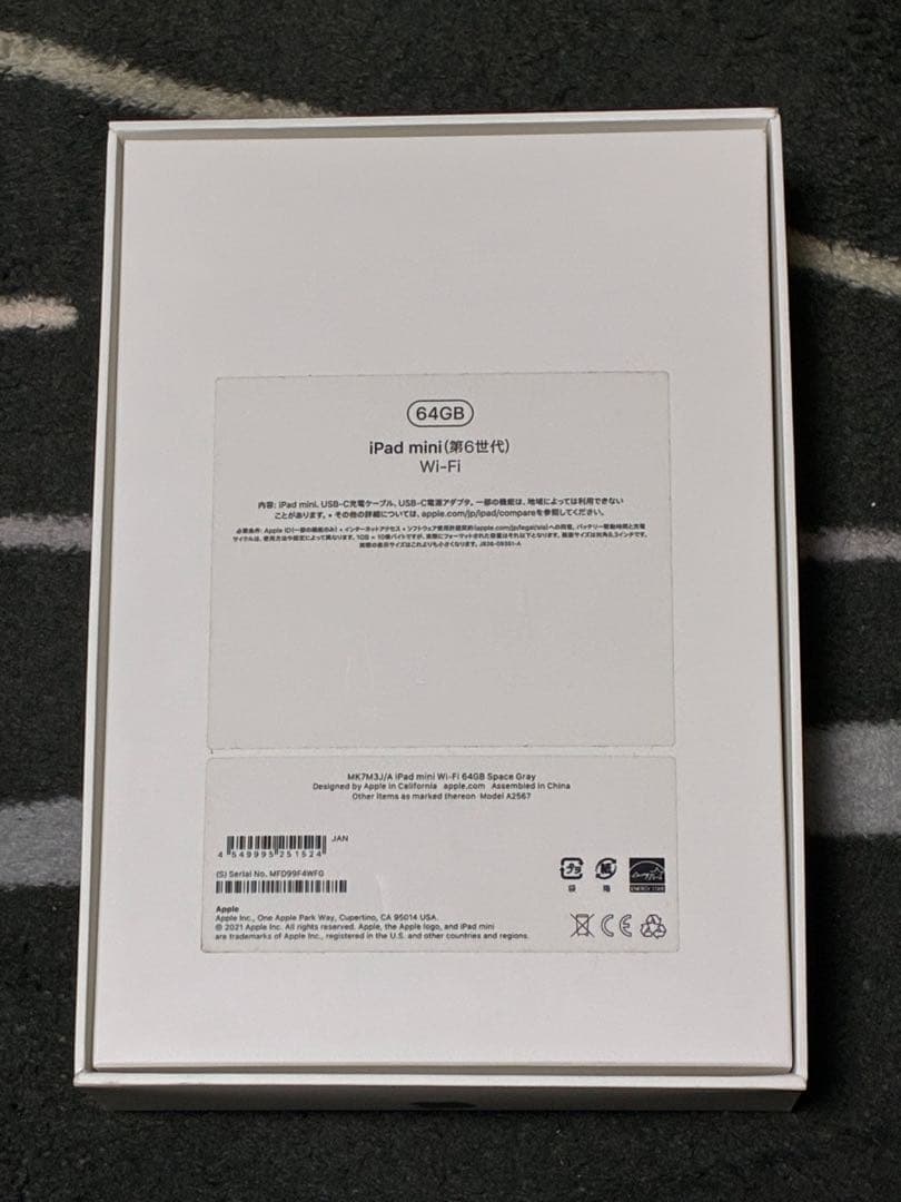 Apple iPad mini 64GB Wi-Fi スペースグレー