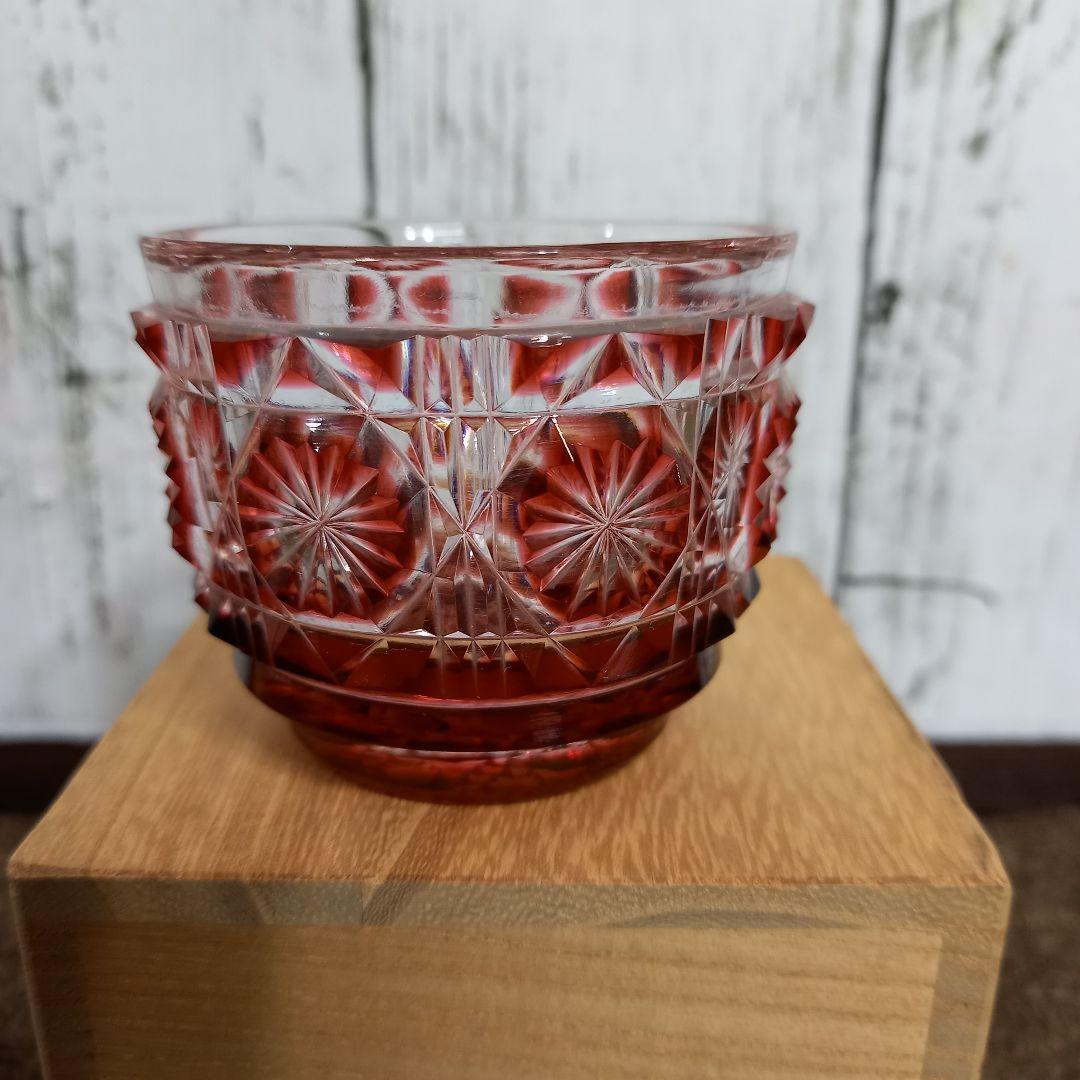 未使用品 復元 島津薩摩切子 切子猪口 尚古集成館　監修