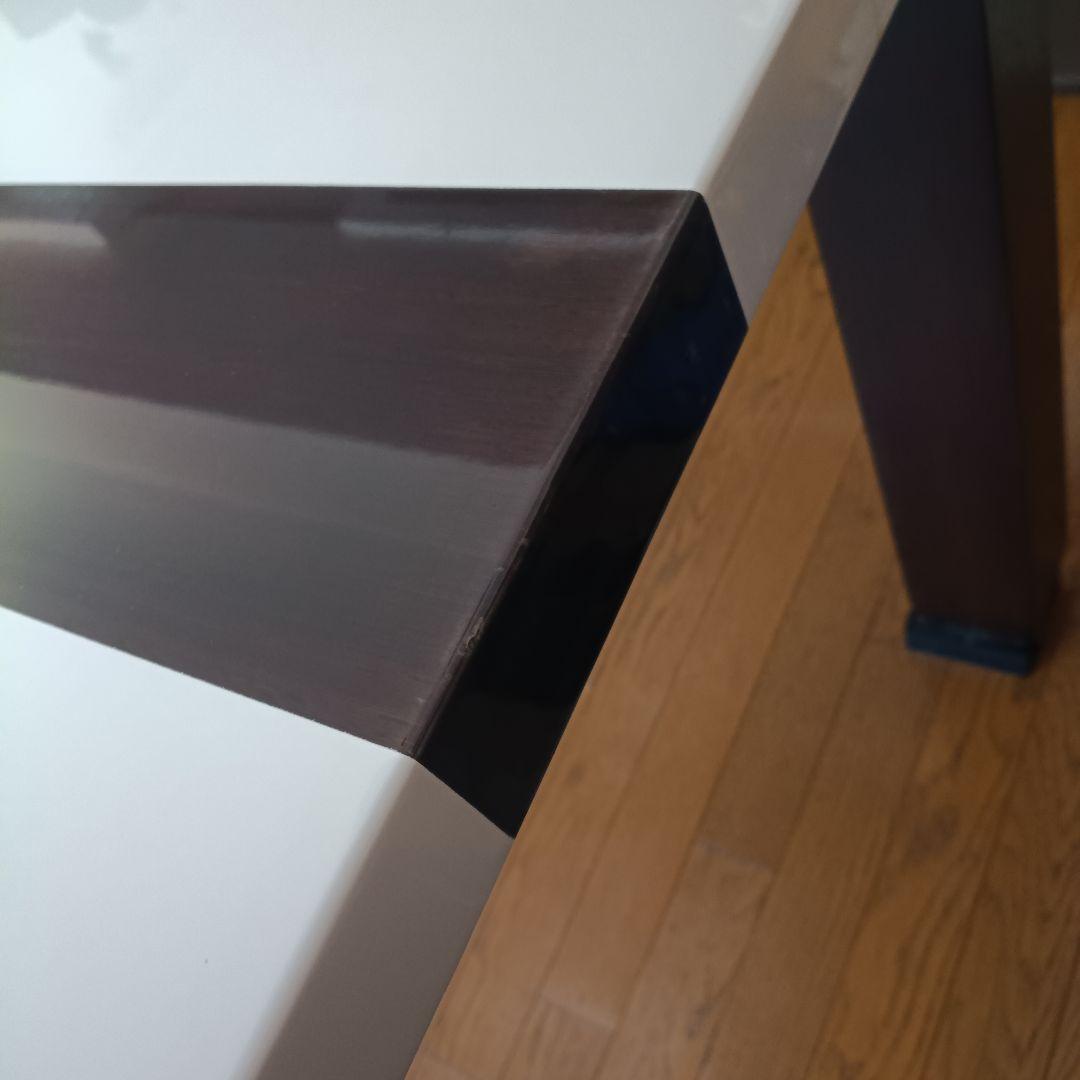 ダイニングテーブル ホワイトとブラウン