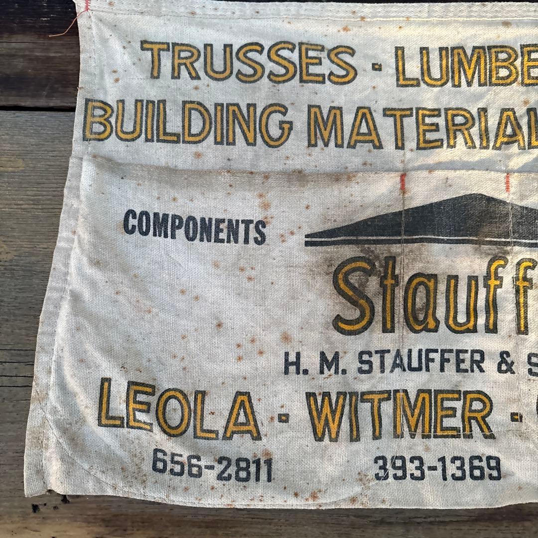 アメリカ ヴィンテージ ワークエプロン Stauffer 当時物