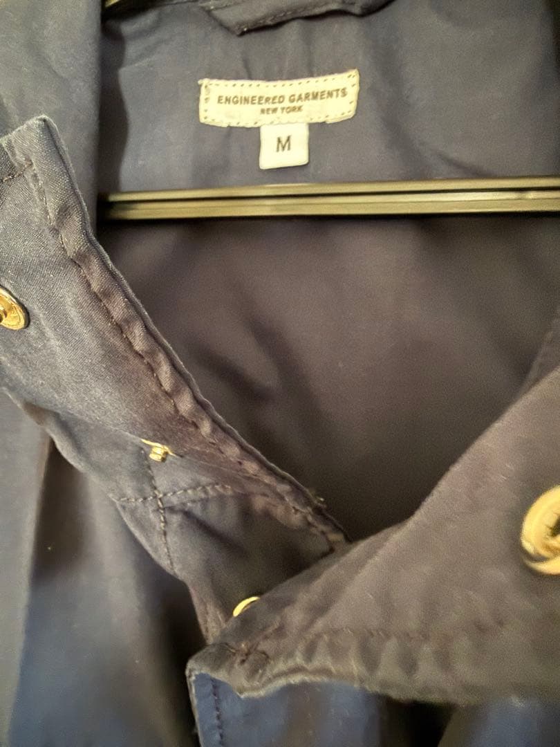 ENGINEERED GARMENTS フード付きベスト M ネイビー