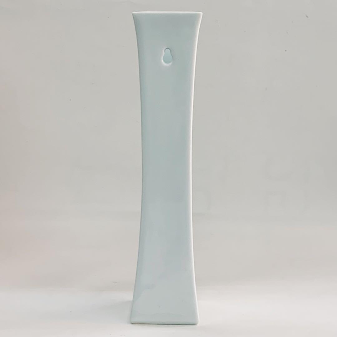 【花瓶　錦　杵形　水仙絵　小花生】二重渦福　柿右衛門　共箱