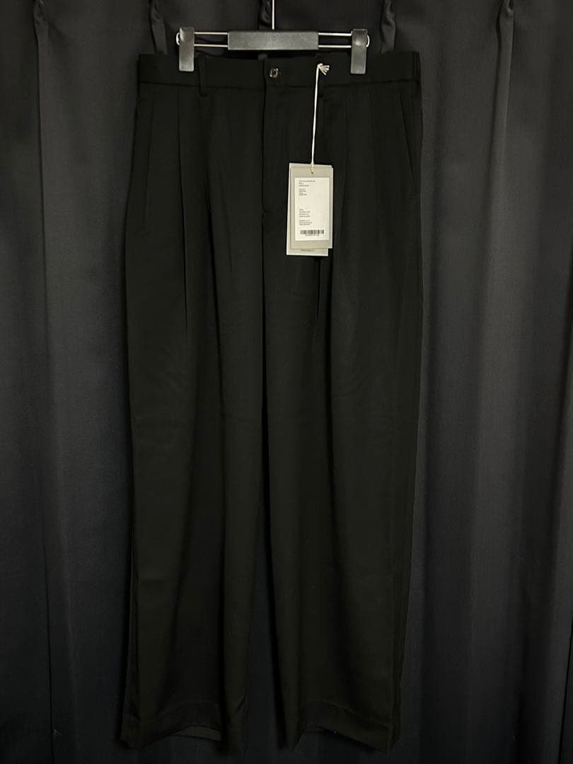 スーツ MARKAWARE WOOL GABARDINE WIDE TROUSERS