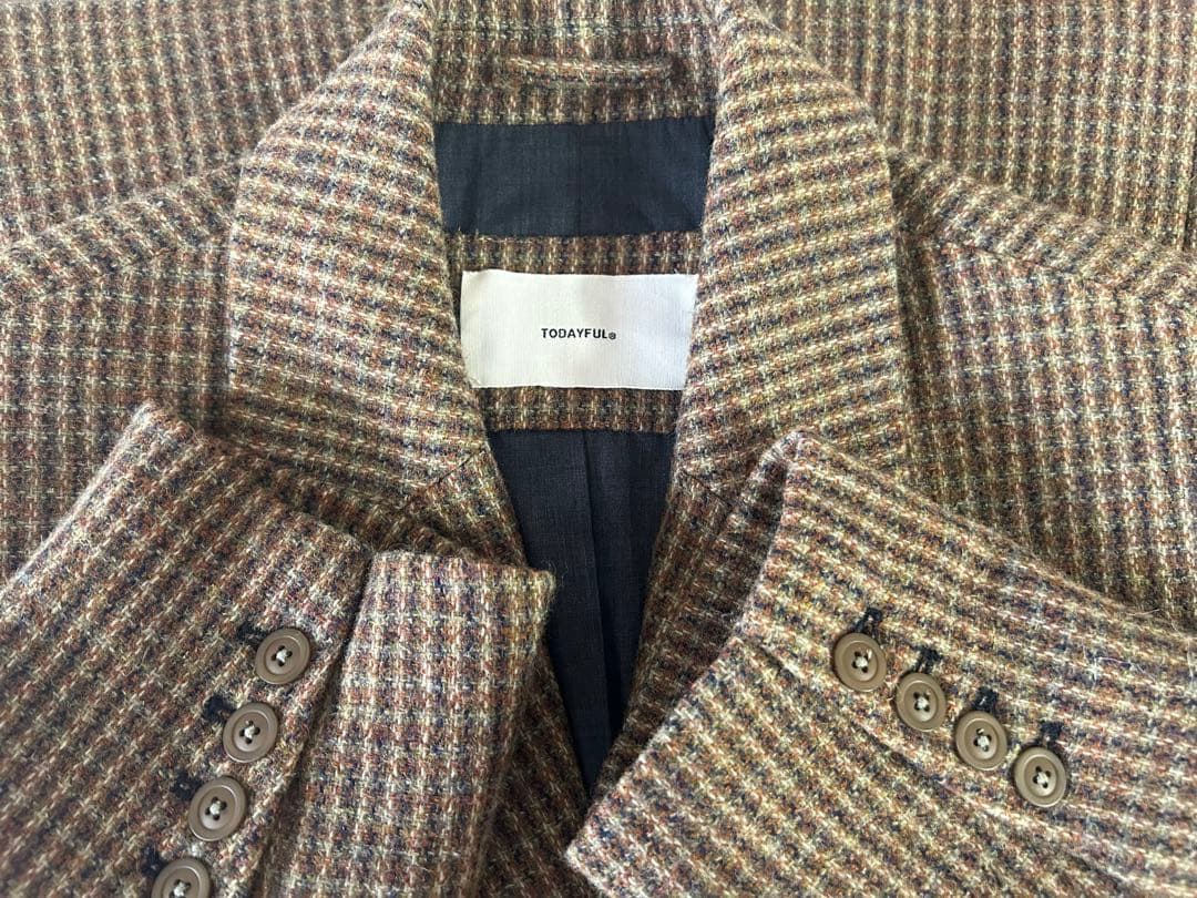 ジャケット・アウター todayful Wool100%CheckJacket 36
