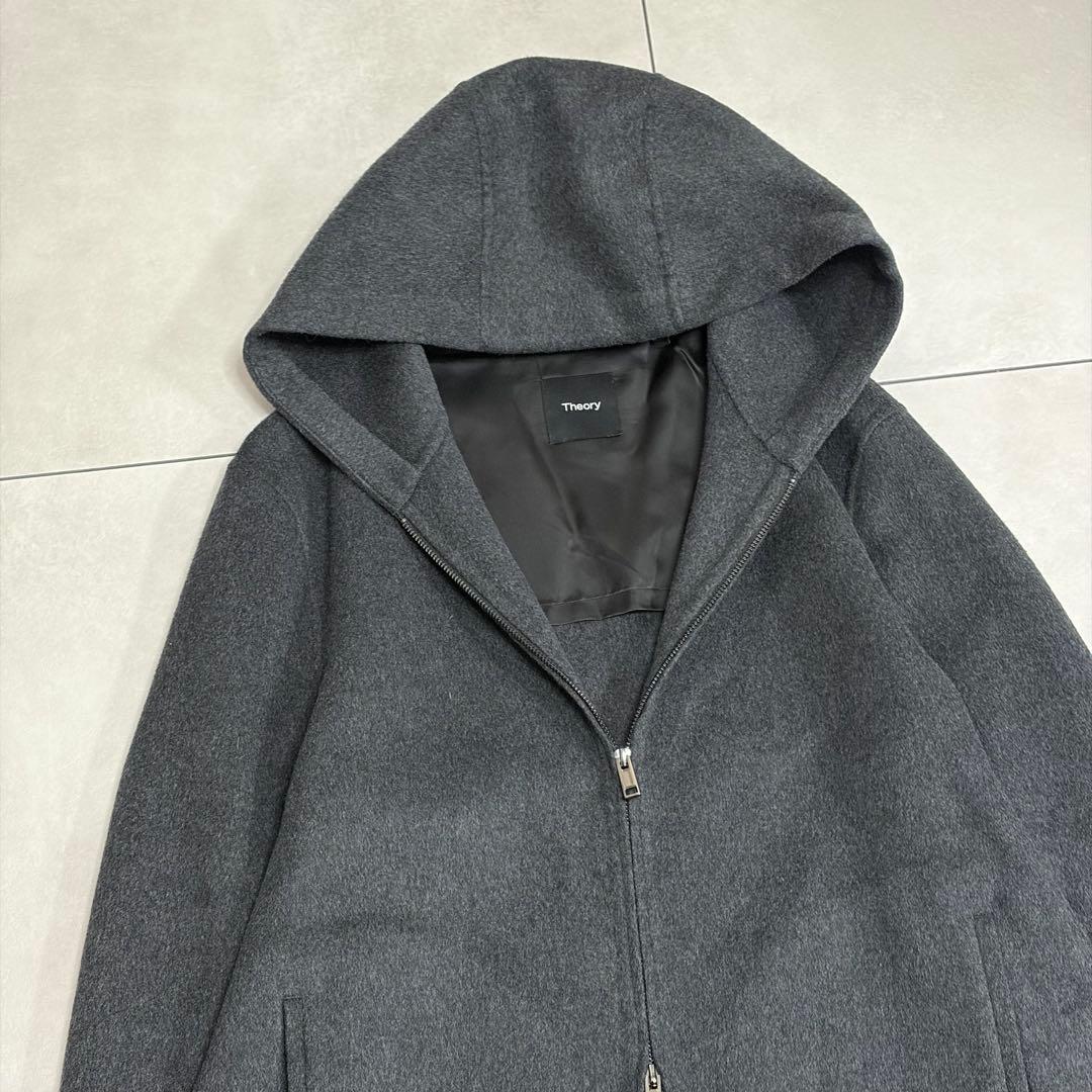 hiroさま 未使用級✨セオリー　2023　カシミヤ混フーデッドコート　M　定価