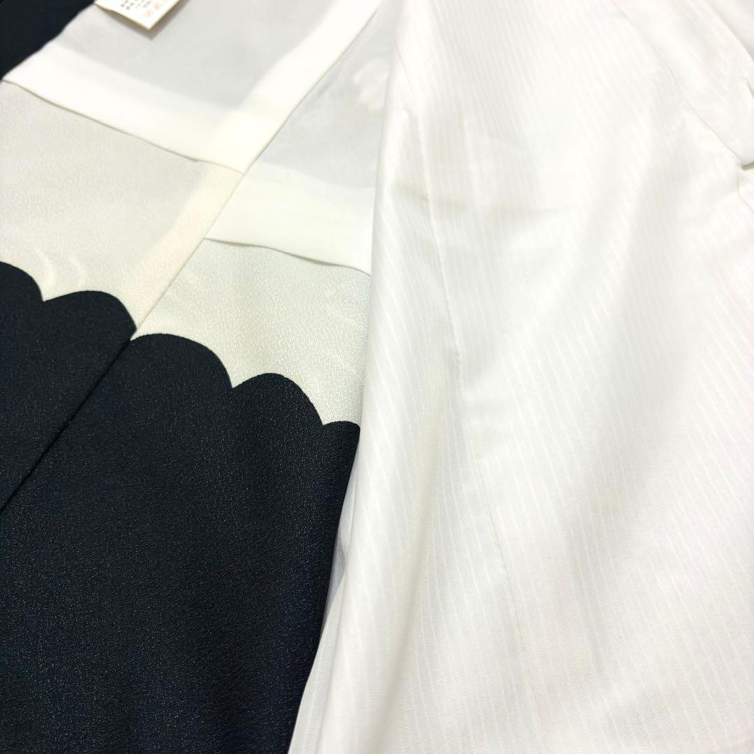 【新品未使用】お宮参り 産着 男の子 合繊 洗える着物 金彩入り 祝着 黒