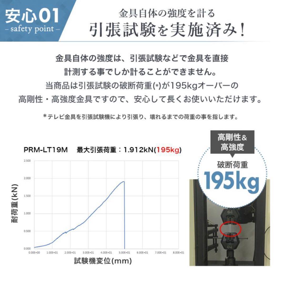 新品未使用 壁掛けテレビ金具 PRM-LT19M ブラック