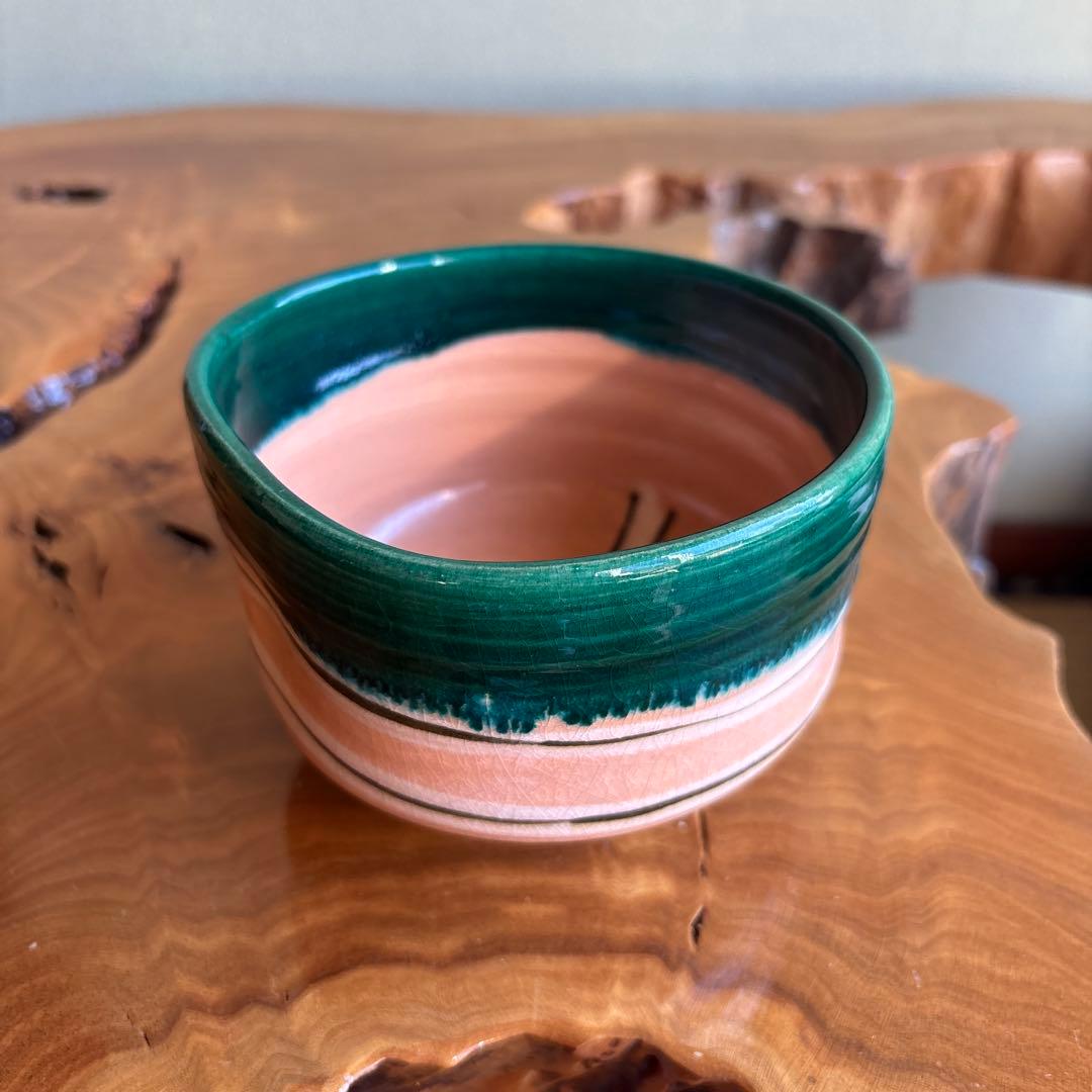 吉向焼 吉向十三軒造 抹茶碗 茶道具 共箱(57)