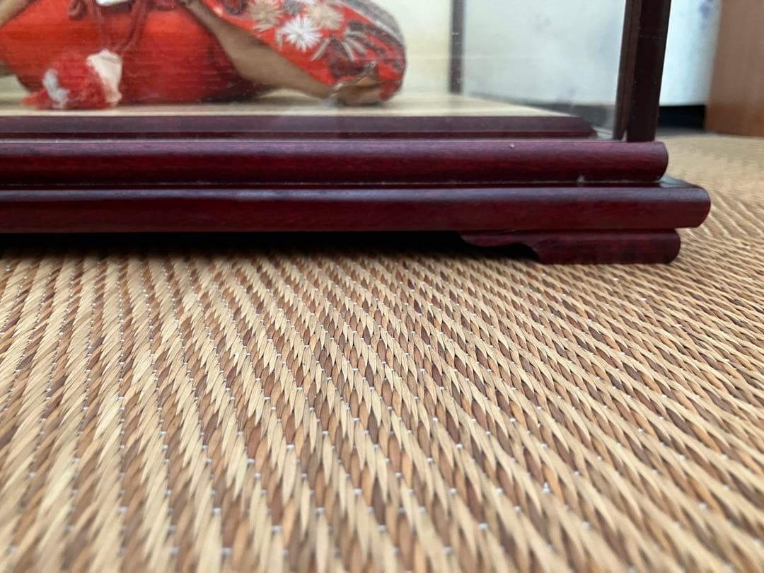 専用ケース（ガラス）付き 京都 雛人形 鱗形屋　古代雛