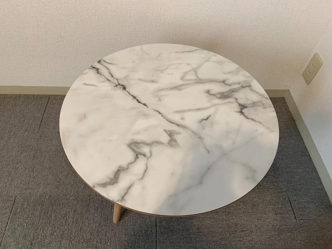 BoConcept ローテーブル 直径59cm 高さ39cm 大理石調