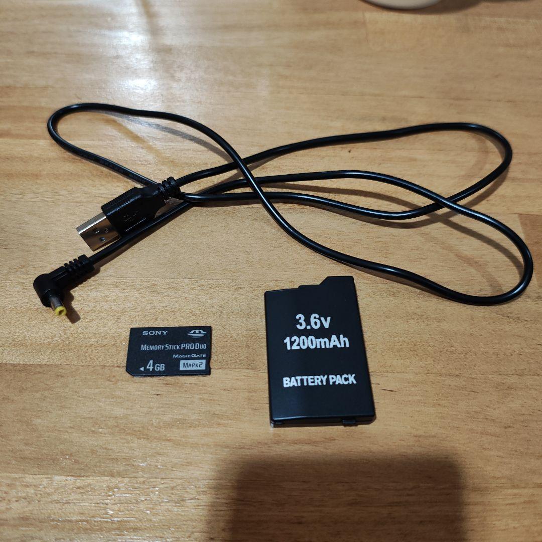 PSP3000 ブラック + メモリースティック4GB バッテリー交換済み