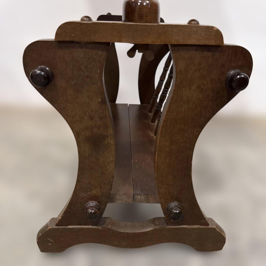 ヴィンテージ　サイドテーブル　マガジンラック付き