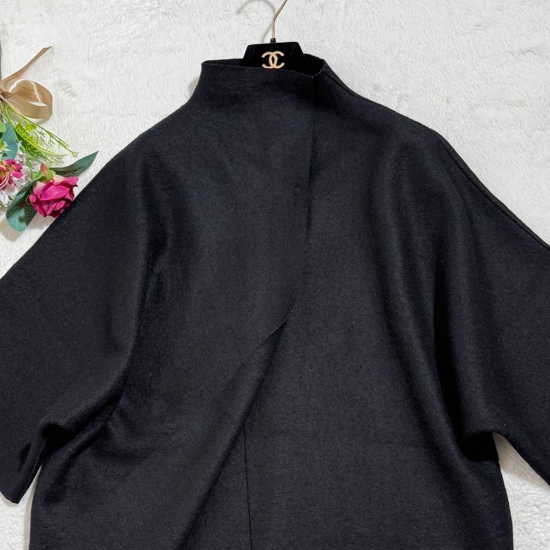 美品　希少　ハリスワーフロンドン　キモノマントル　コート　ポンチョ　グレー