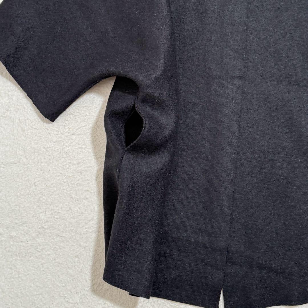 美品　希少　ハリスワーフロンドン　キモノマントル　コート　ポンチョ　グレー