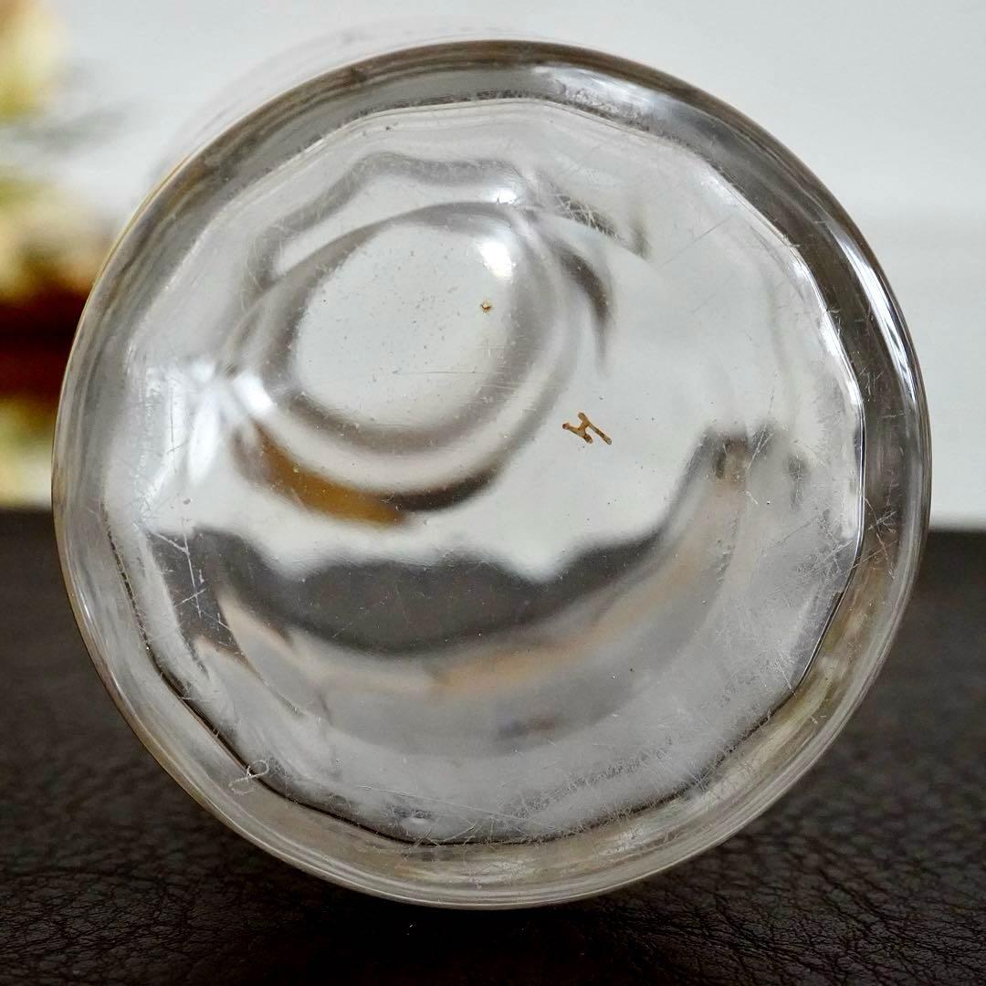 オールドバカラ 金彩×青エナメル彩 香水瓶L★シュヴァリエ作品 BACCARAT