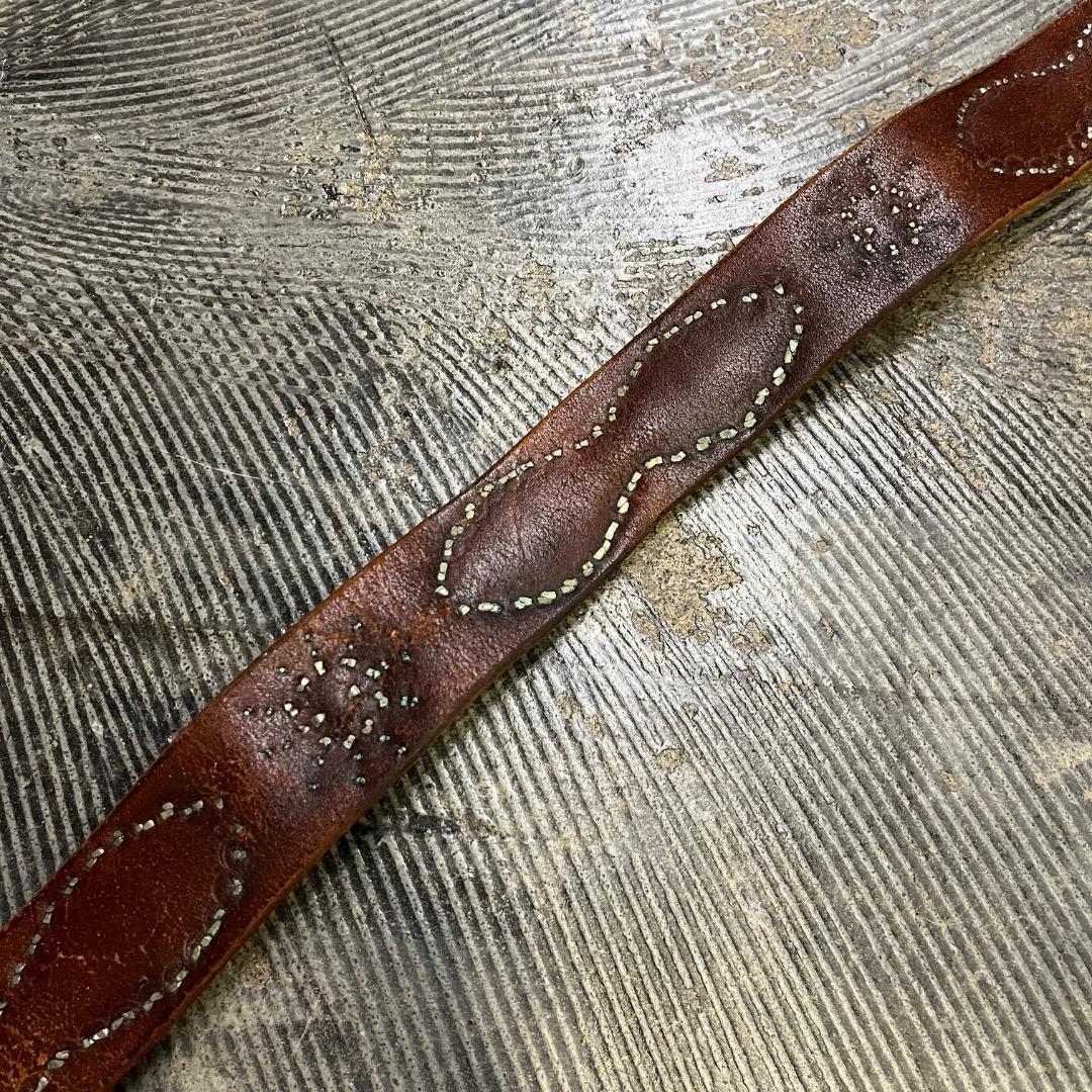 solid brass htc レザー ベルト ヴィンテージ ネイティブ 32