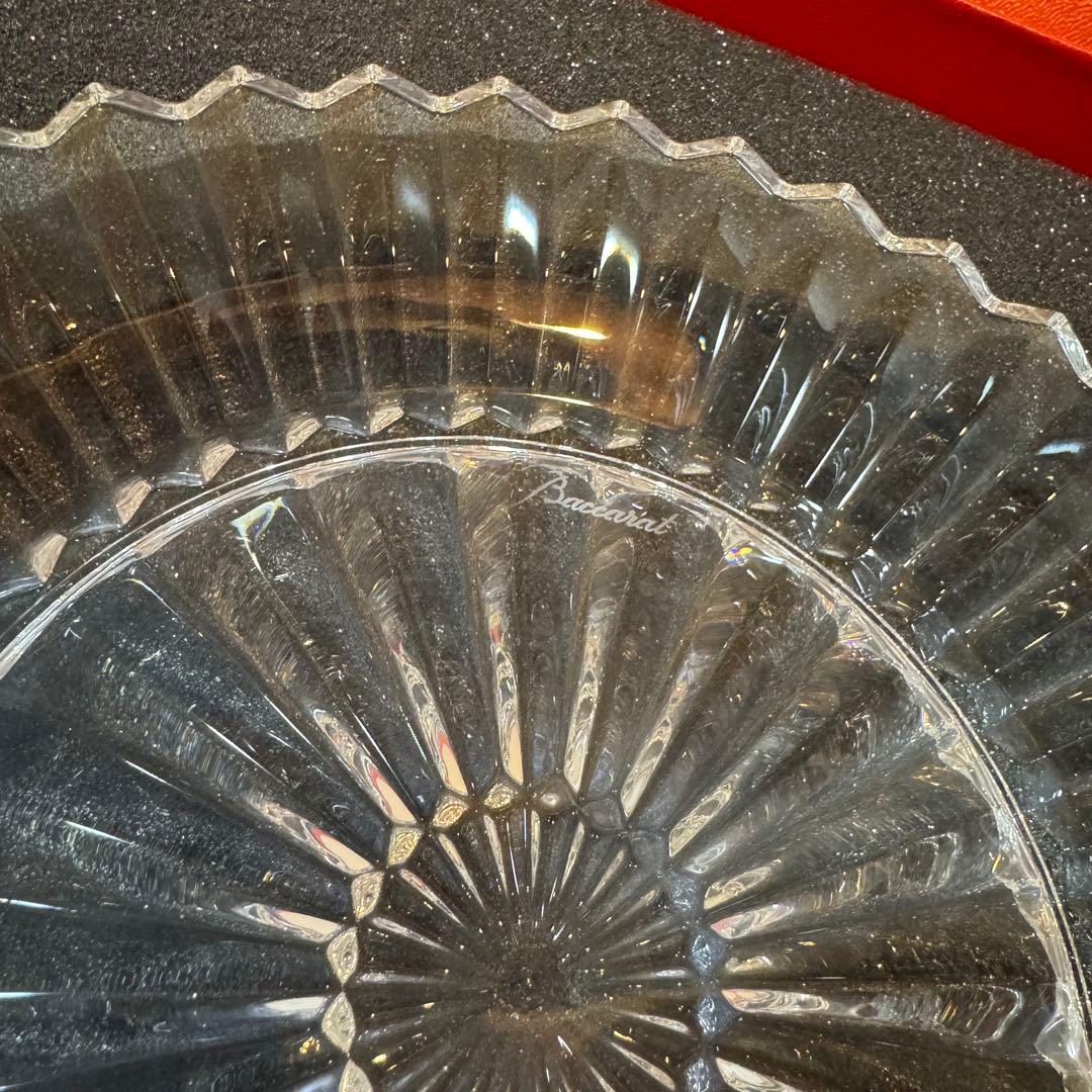 Baccarat クリスタル皿★バカラ★ミルニュイプレート21cm