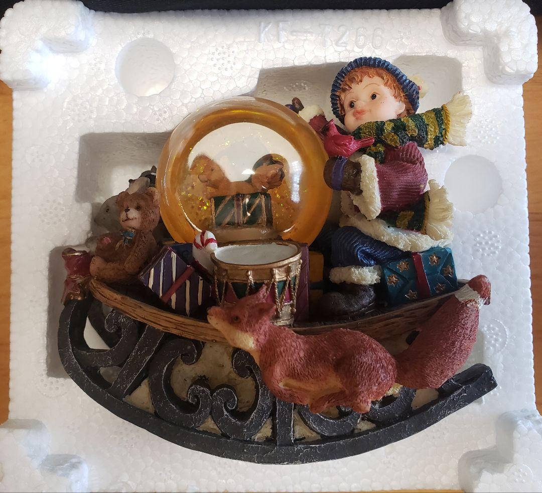 1990' ヴィンテージ クリスマス　スノーボール　4個