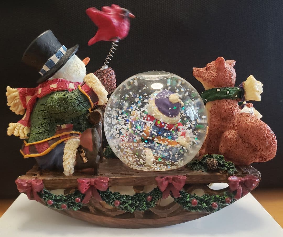 1990' ヴィンテージ クリスマス　スノーボール　4個