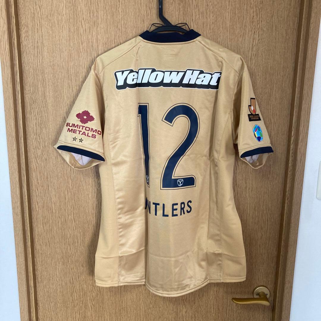 Nike 鹿島アントラーズ 3rdユニフォーム　Ｌ　ゴールド　金色　サード