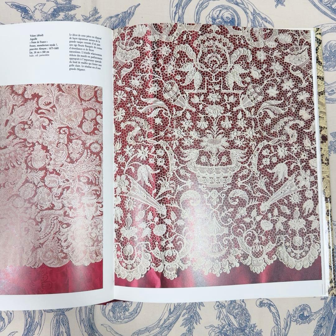 SALE Dentelles レース 本　アンティークレース　大型本　フランス語