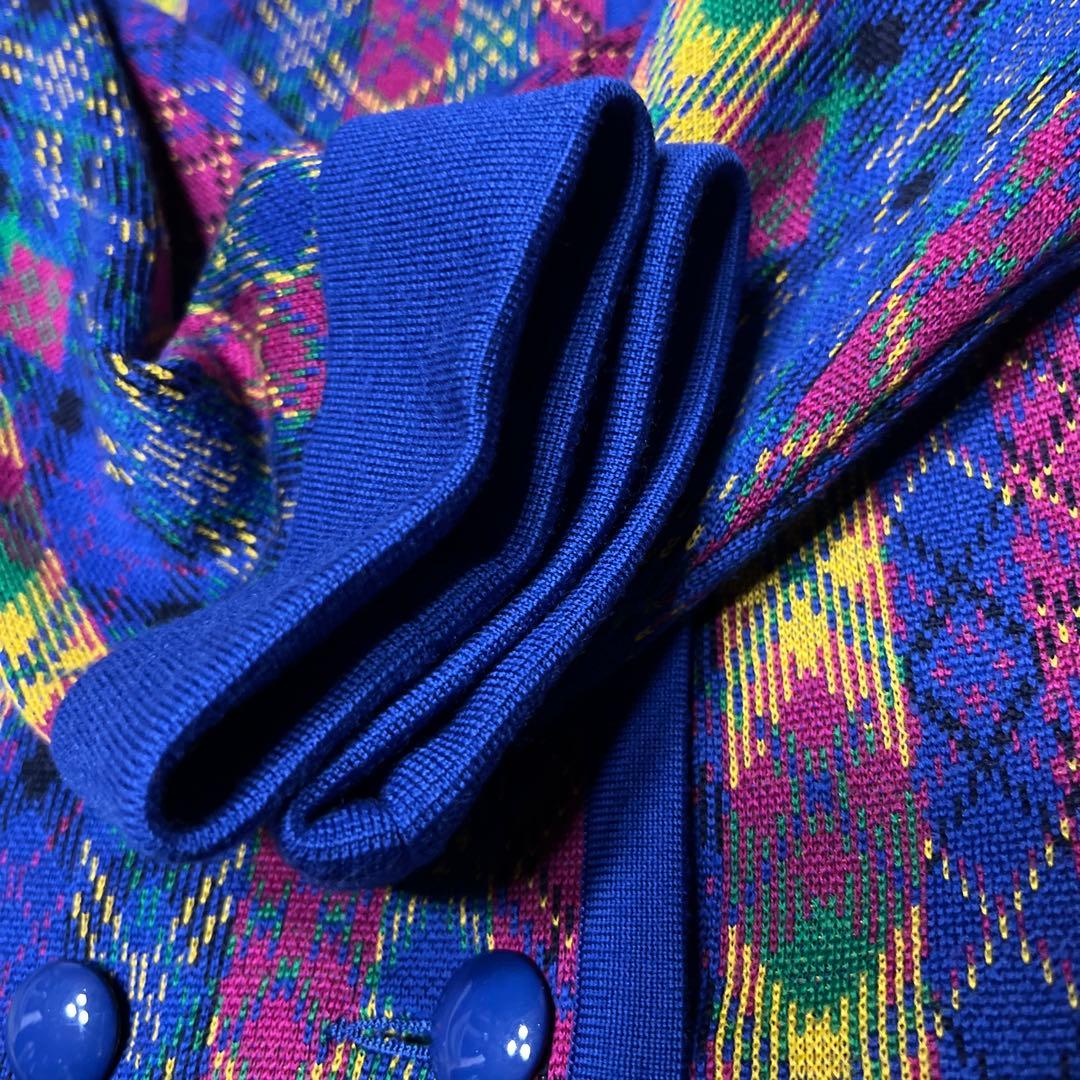 美品！ Yves Saint Laurent アーガイルパターンジャケット