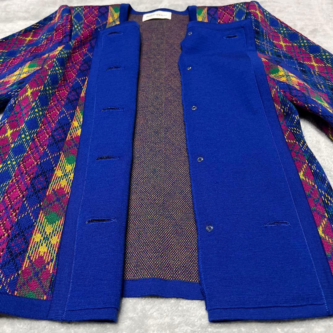 美品！ Yves Saint Laurent アーガイルパターンジャケット