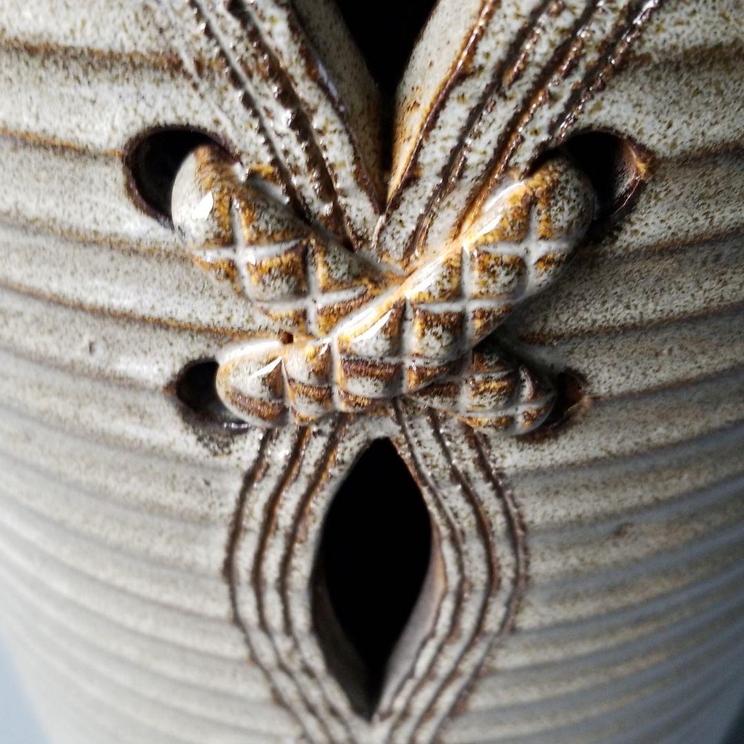 信楽焼傘立て  全面結び 高さ４５cm