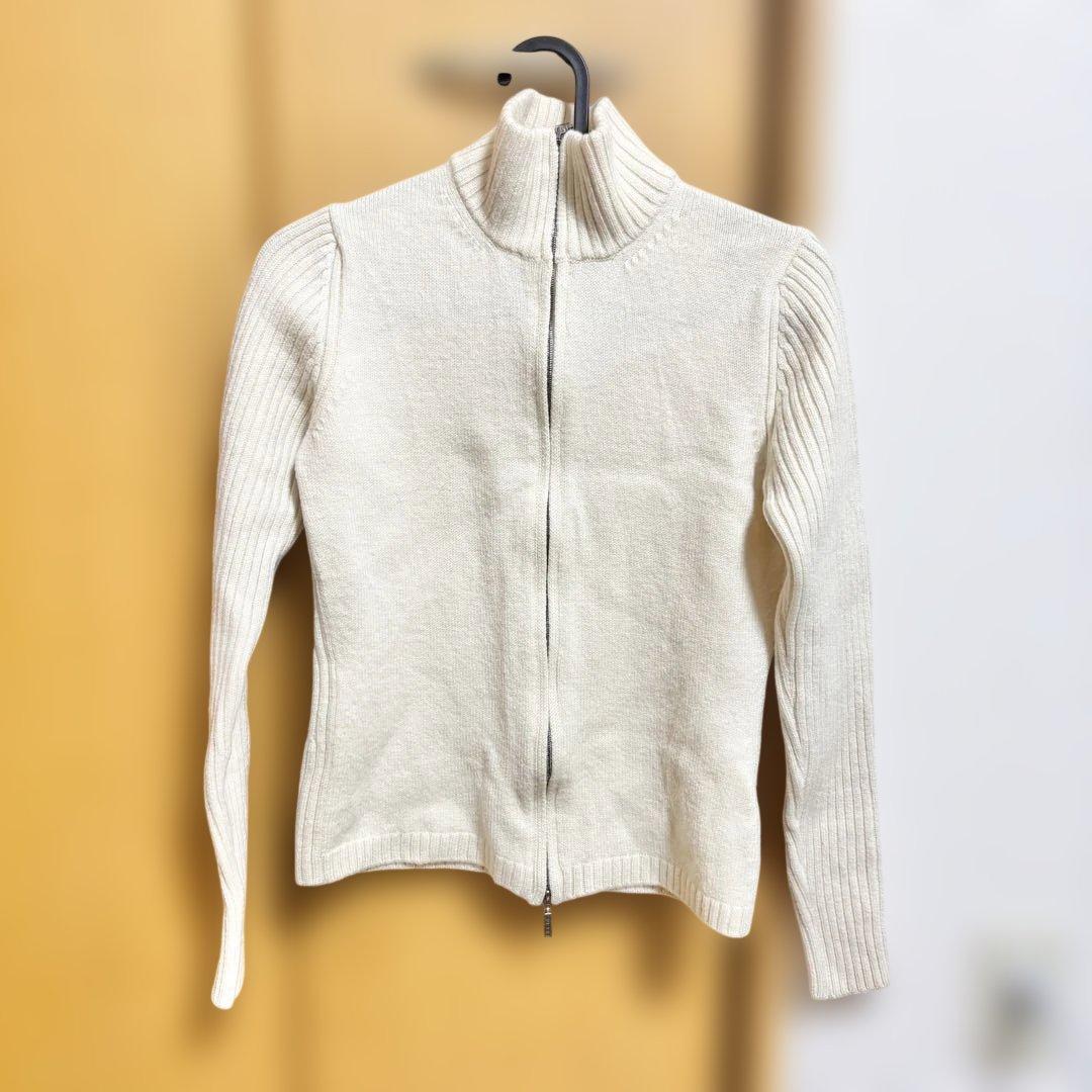 Cruciani クルチアーニ ウール　ジップ アップ ニット　ドライバーズ