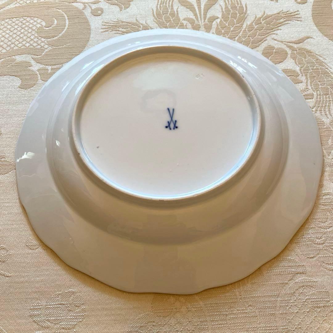 【古マイセン】印象主義 自然主義 ⑪／皿 プレート「野菜と花と昆虫」