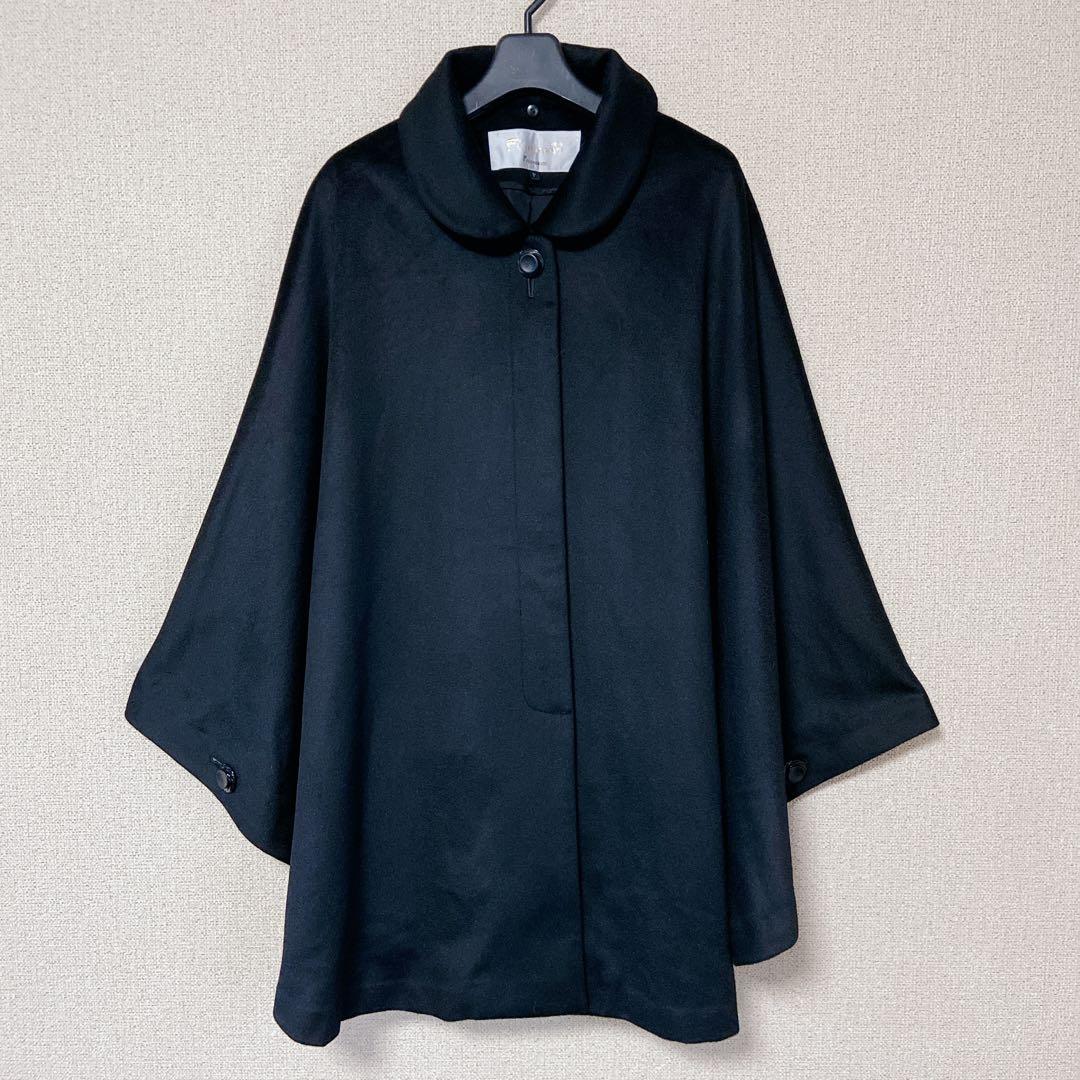 FUJII KEORI 藤井毛織　カシミヤ100% ポンチョ　ケープコート