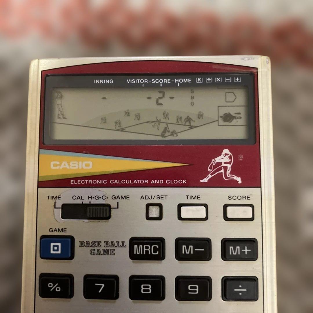 CASIO BB-9T 野球ゲーム 電卓 完働品 昭和レトロ カシオ