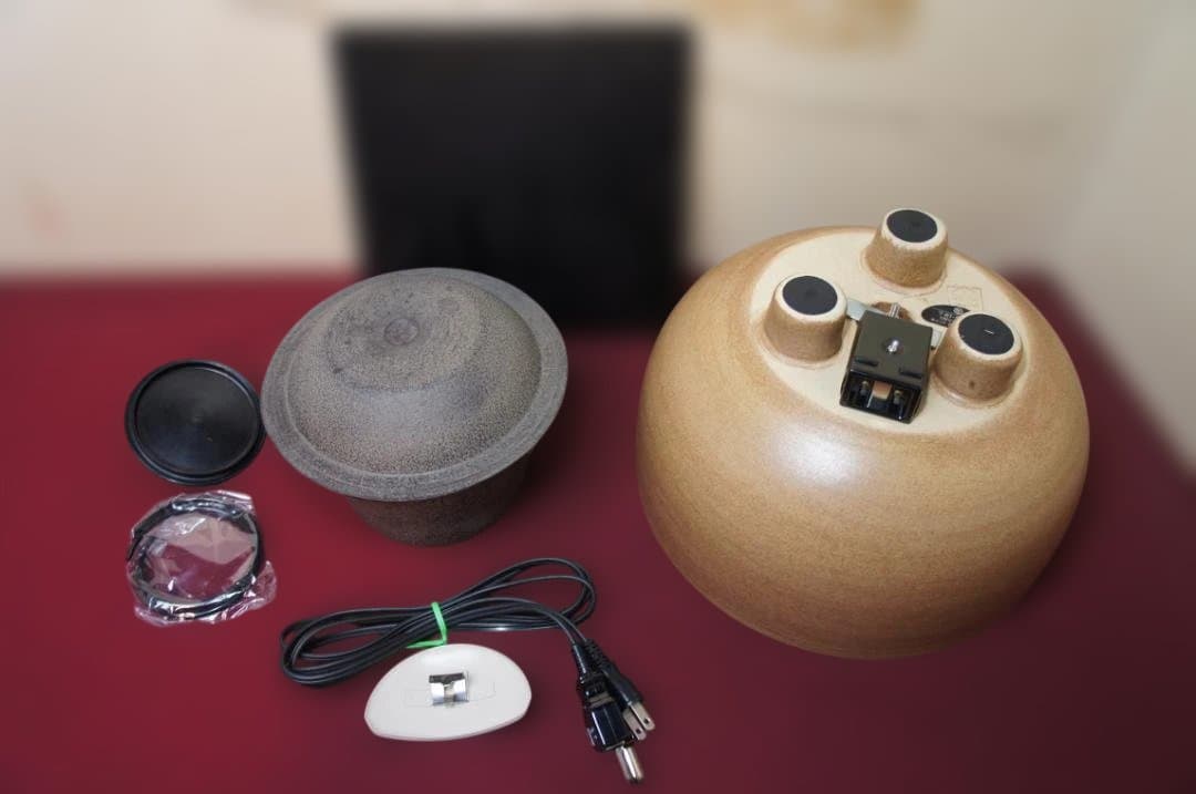 ☆ 野々田 伊羅保風炉型電熱器(道安型) 在銘富士釜 釜鐶他送料込み