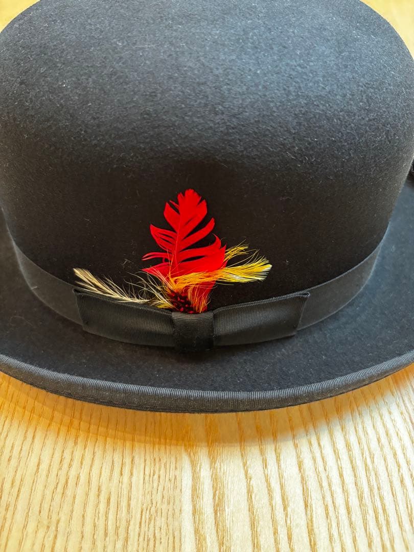 ニューヨークハット ダービー フェルト デラックス 希少 黒 L