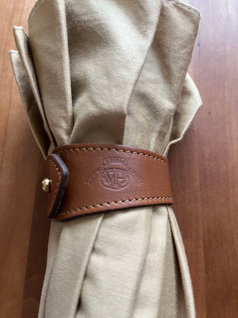 男女兼用 GHURKA グルカ 長傘日傘 ベージュ 大型