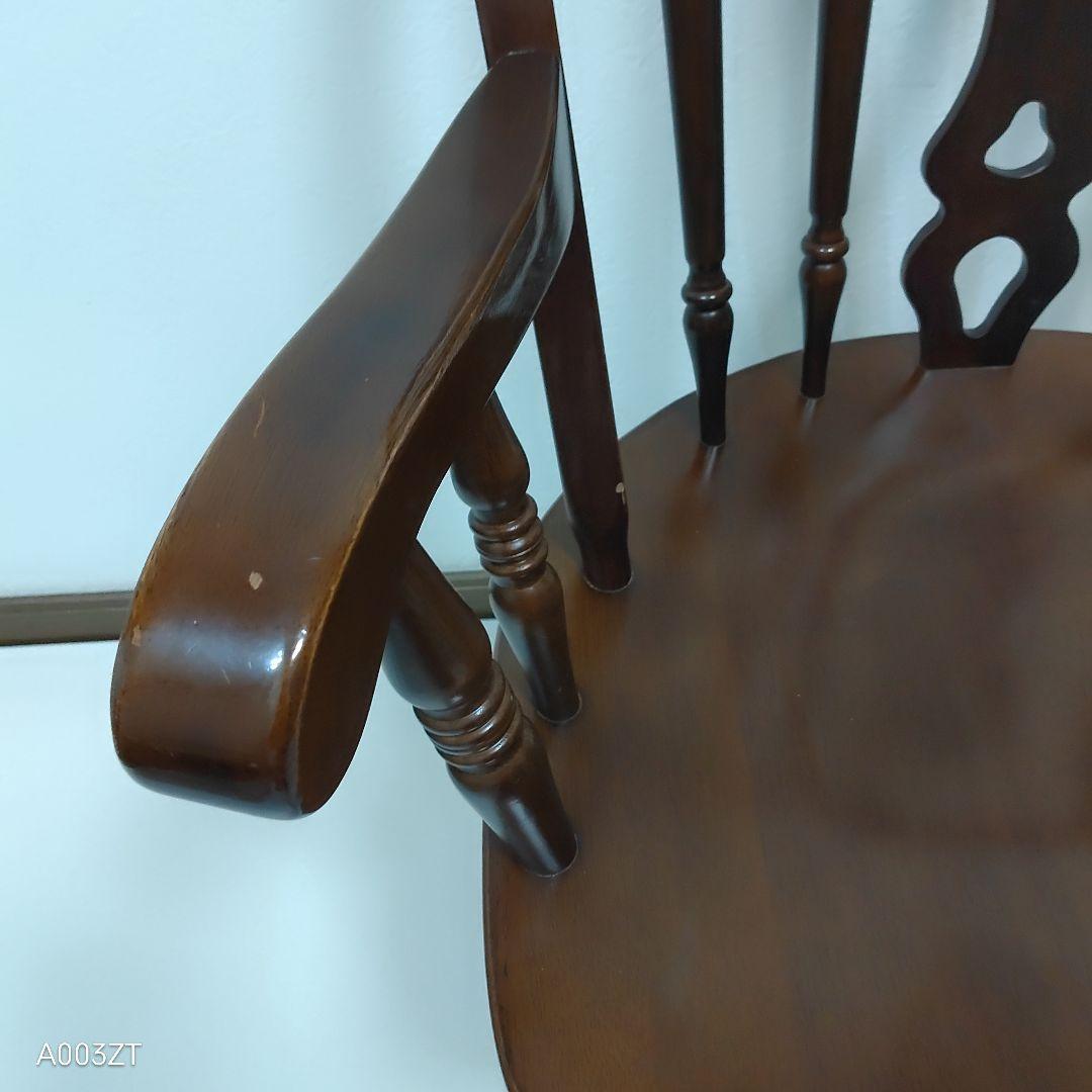 フープバック　回転式ウインザーチェア アームチェア