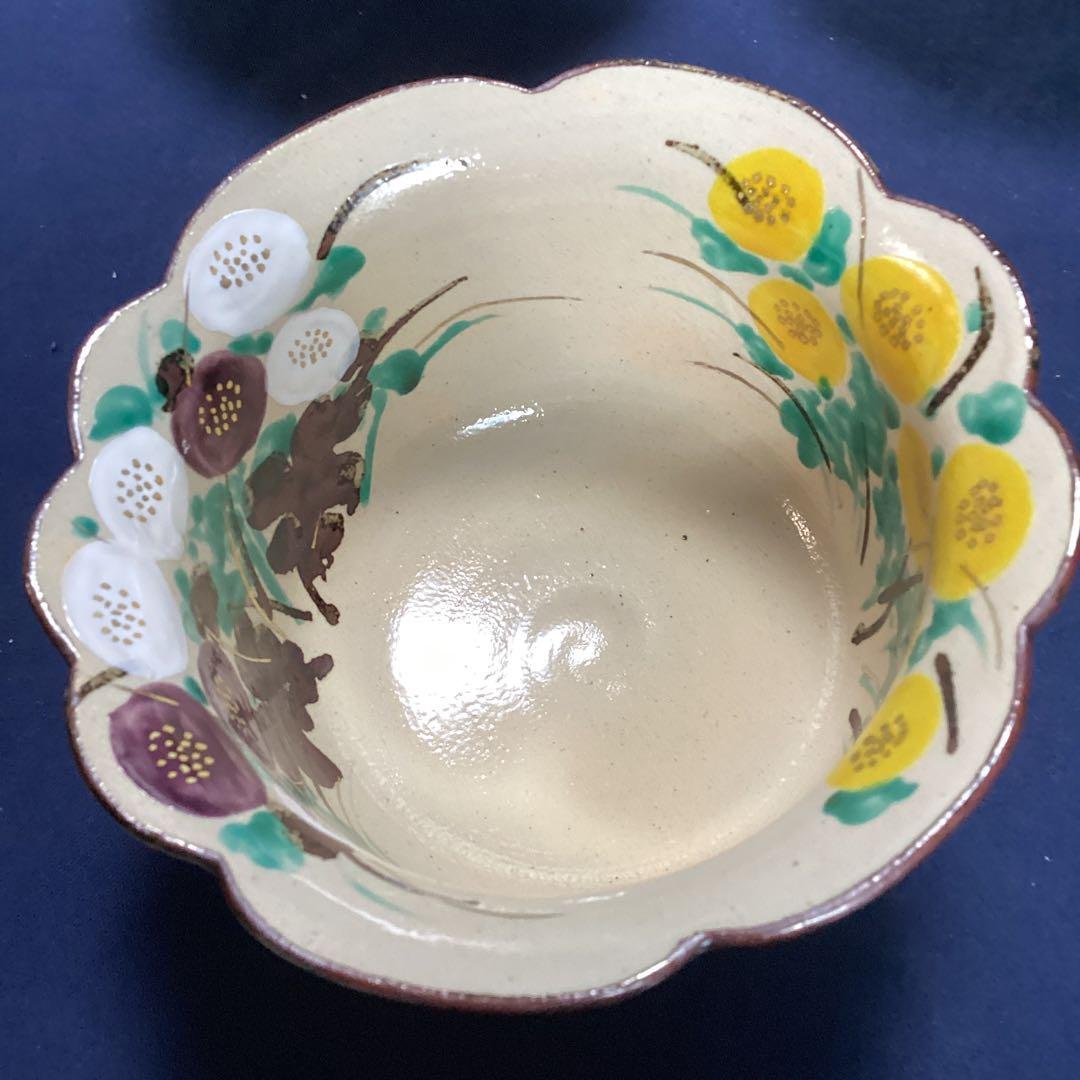 N atha　　京焼乾山写菊絵向付　5客　　新品未使用
