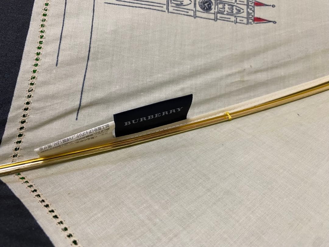 Burberry バーバリー　ノバチェック　日傘　犬とお散歩