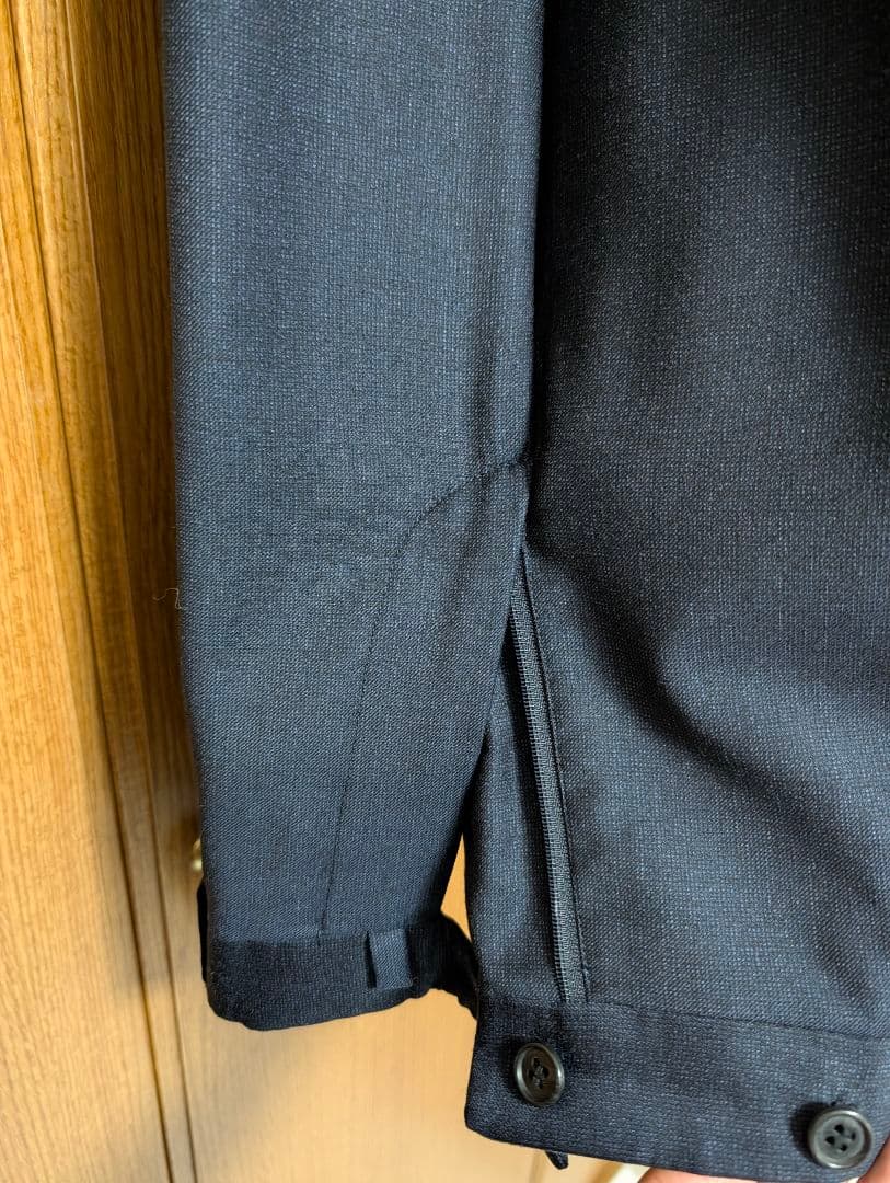ロロピアーナ ネイビー　ウール　ビジネス スーツ