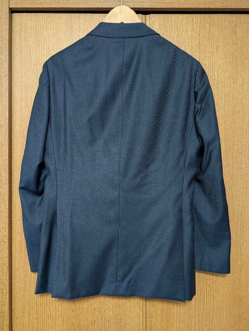 ロロピアーナ ネイビー　ウール　ビジネス スーツ