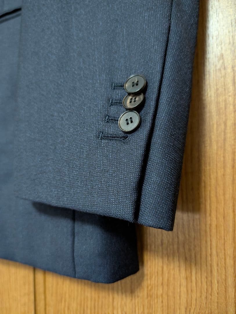ロロピアーナ ネイビー　ウール　ビジネス スーツ