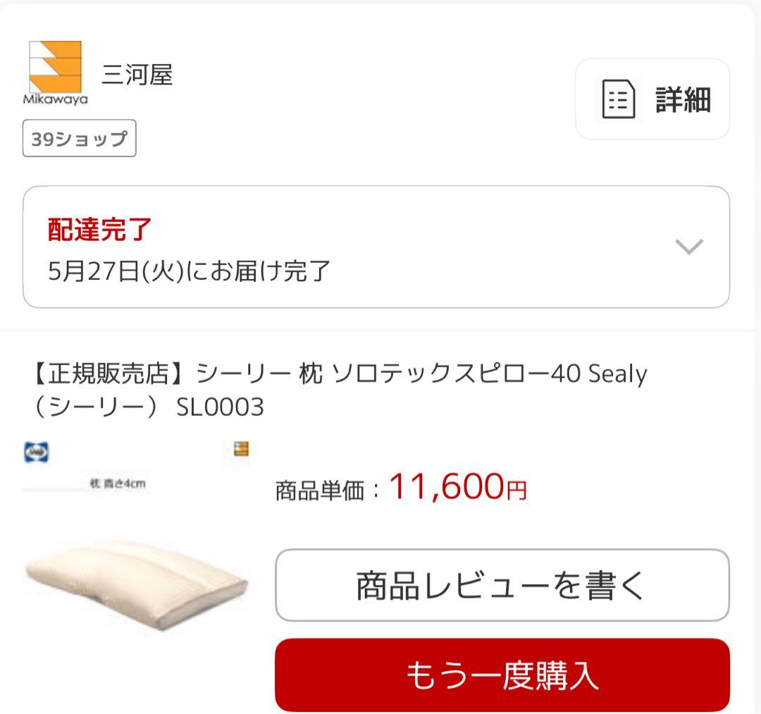 シーリー 枕 ソロテックスピロー40 Sealy（シーリー） SL0003